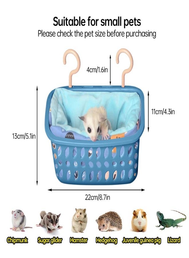 LEFTSTARER Rat Hammock Bed for Hamster Sugar Glider, Warm and Soft Hanging Basket Bedding, Accessories Toys Rat, Squirrel, Hedgehog, Lizard - Image 4